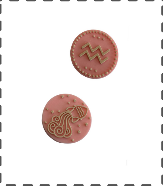 Sternzeichen Wassermann Motivperle auch ideal für Kugelschreiber und Schlüsselanhänger rosa