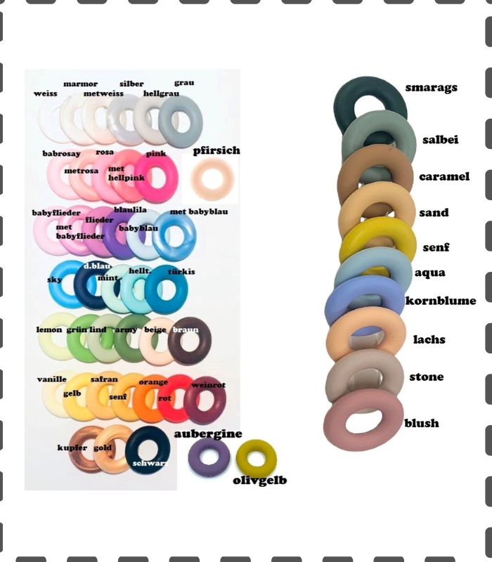 Silikon Donuts (neu auch fuchsia, cyan und hellbraun und berry)