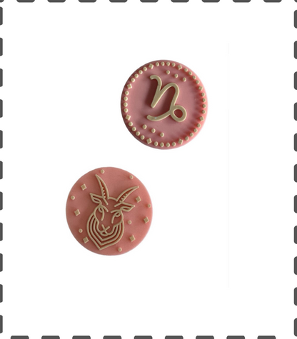Sternzeichen Steinbock Motivperle auch ideal für Kugelschreiber und Schlüsselanhänger rosa