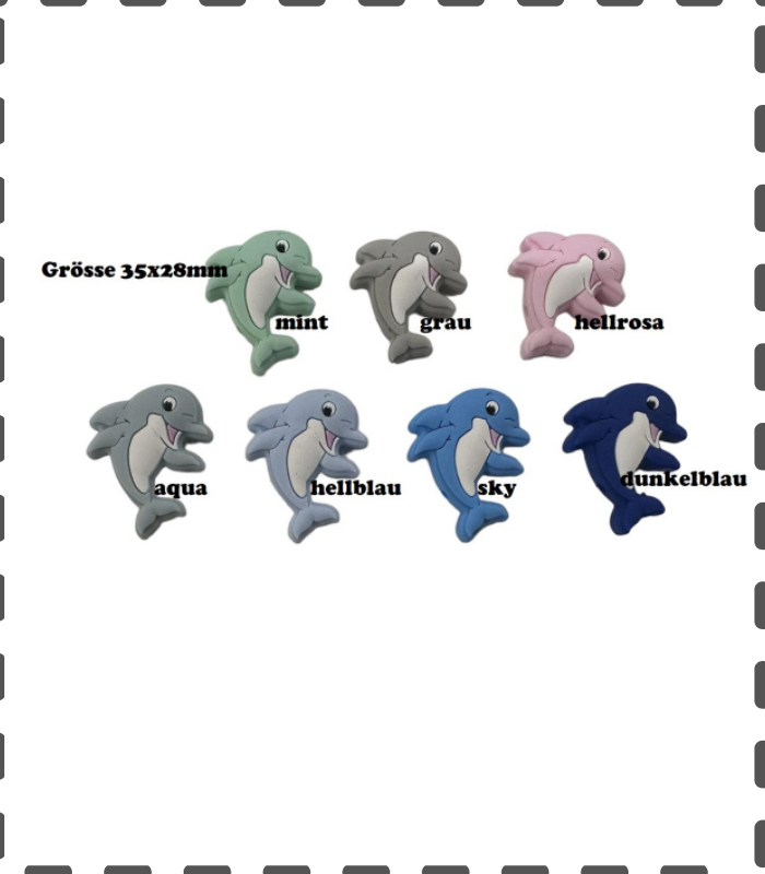 Motivperle Delphin