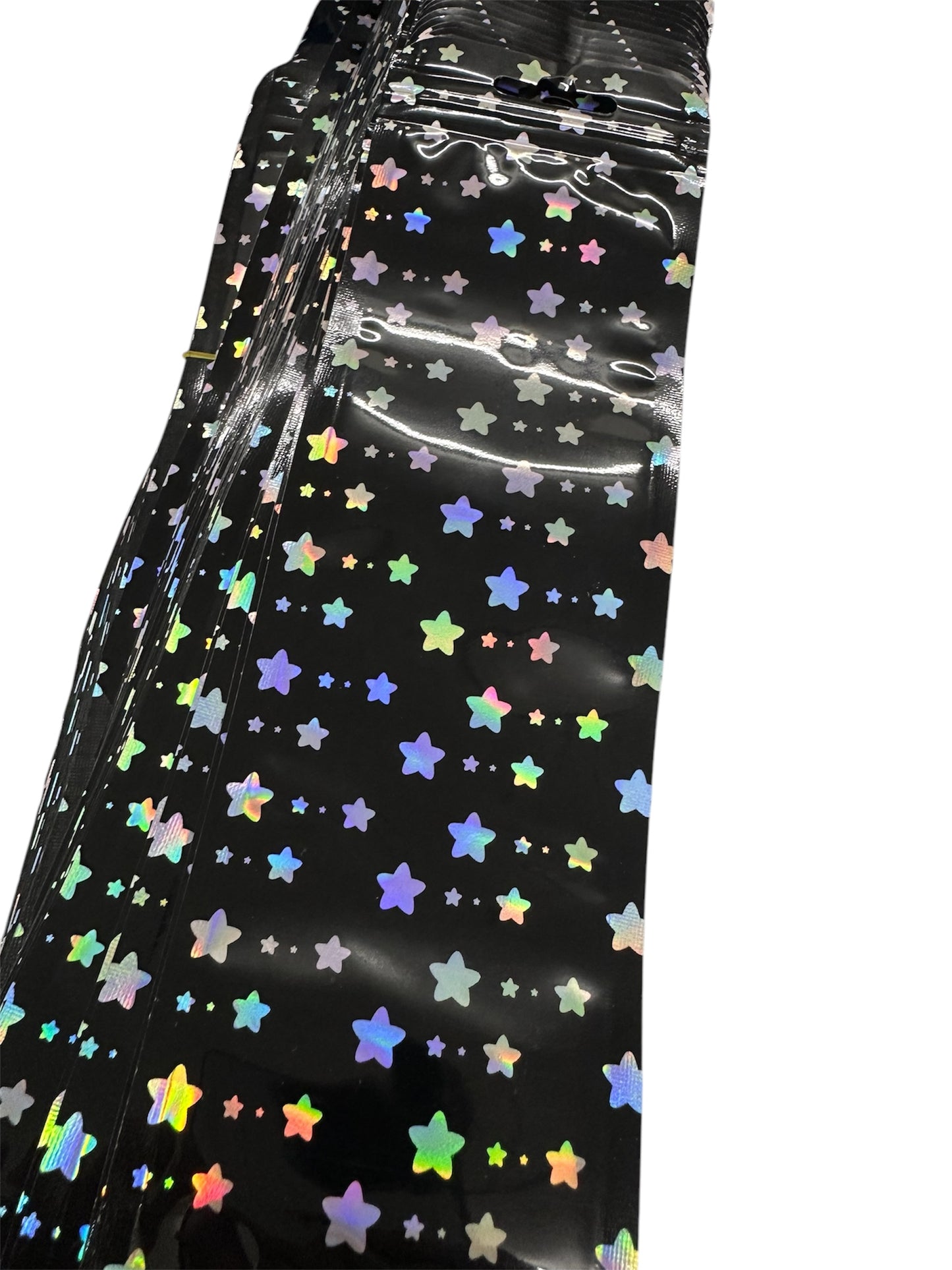 10 Kugelschreiberverpackungsbeutel Stern schwarz
