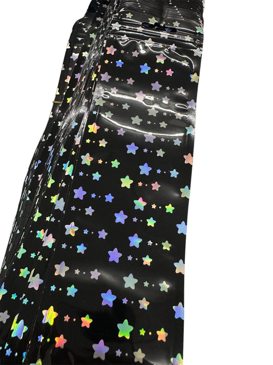 10 Kugelschreiberverpackungsbeutel Stern schwarz