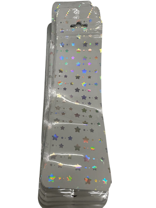 10 Kugelschreiberverpackungsbeutel Stern weiss