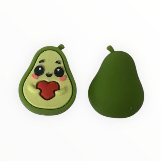 3D Motivperle Silikon Avocado