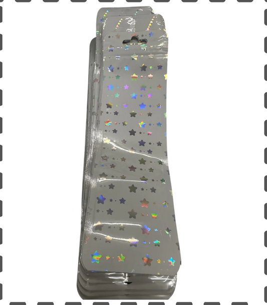10 Kugelschreiberverpackungsbeutel Stern weiss