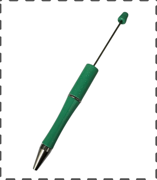 Kugelschreiber zum beperlen mint Glitzer