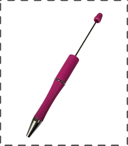 Kugelschreiber zum beperlen hot pink