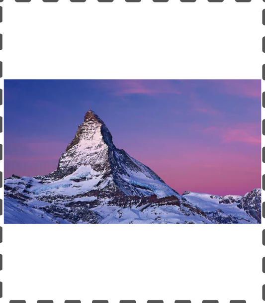 Diamond Painting Matterhorn lila eckig 30x40cm
