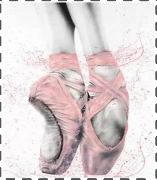 Diamond Painting Ballett Schuhe eckig 30x40cm