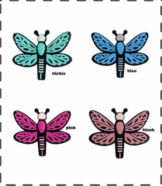 Motivperle Libelle Dragonfly in 4 Farben