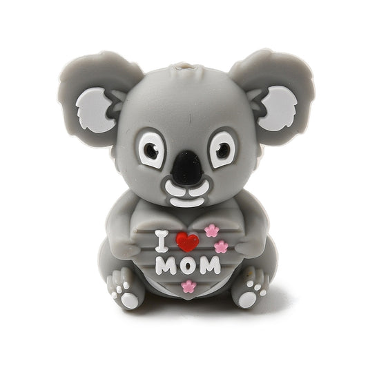 Motivperle 3D Koala I Love Mom