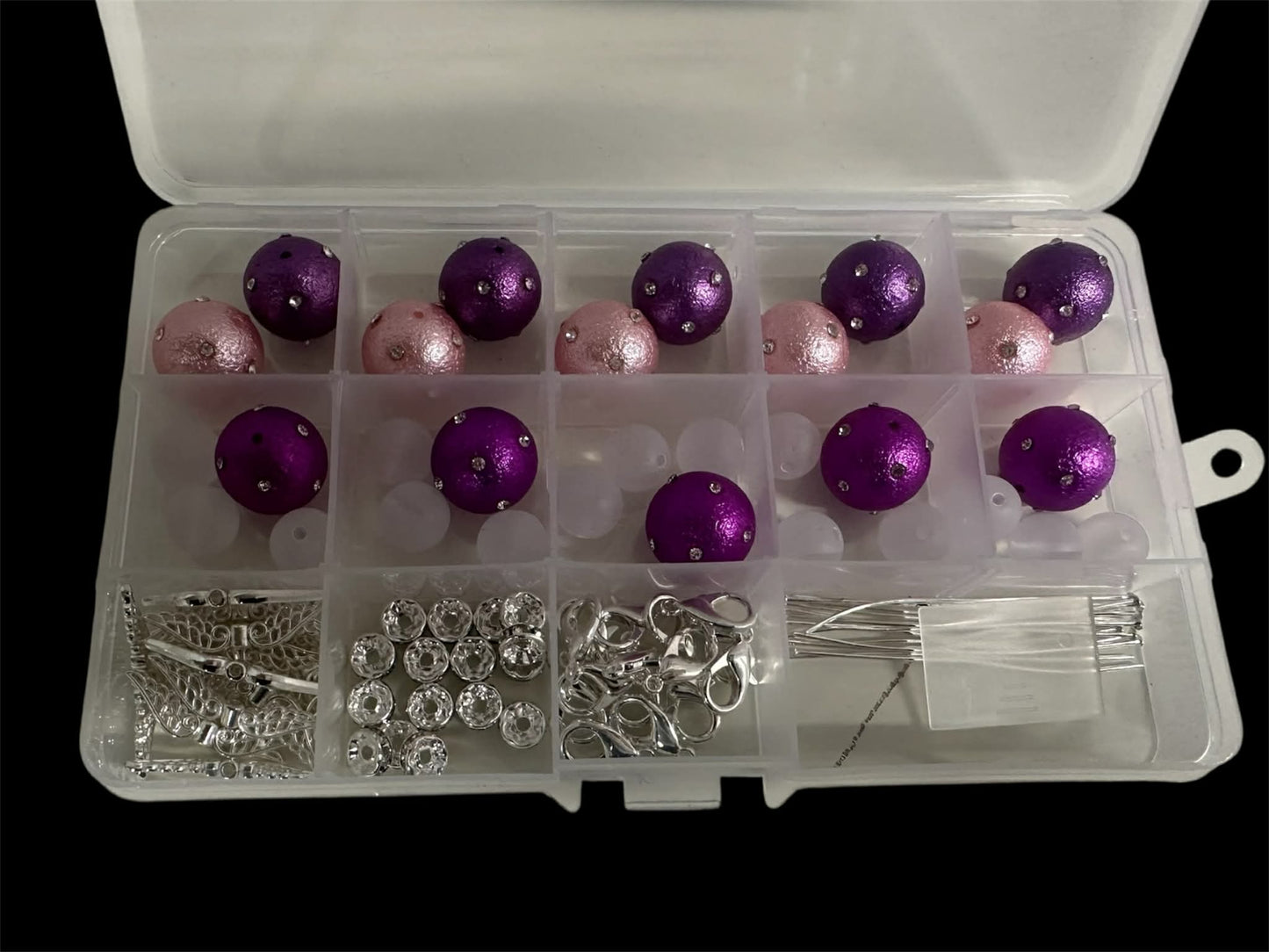 15 Traum Bling Perlen pink/rosamix (A23)