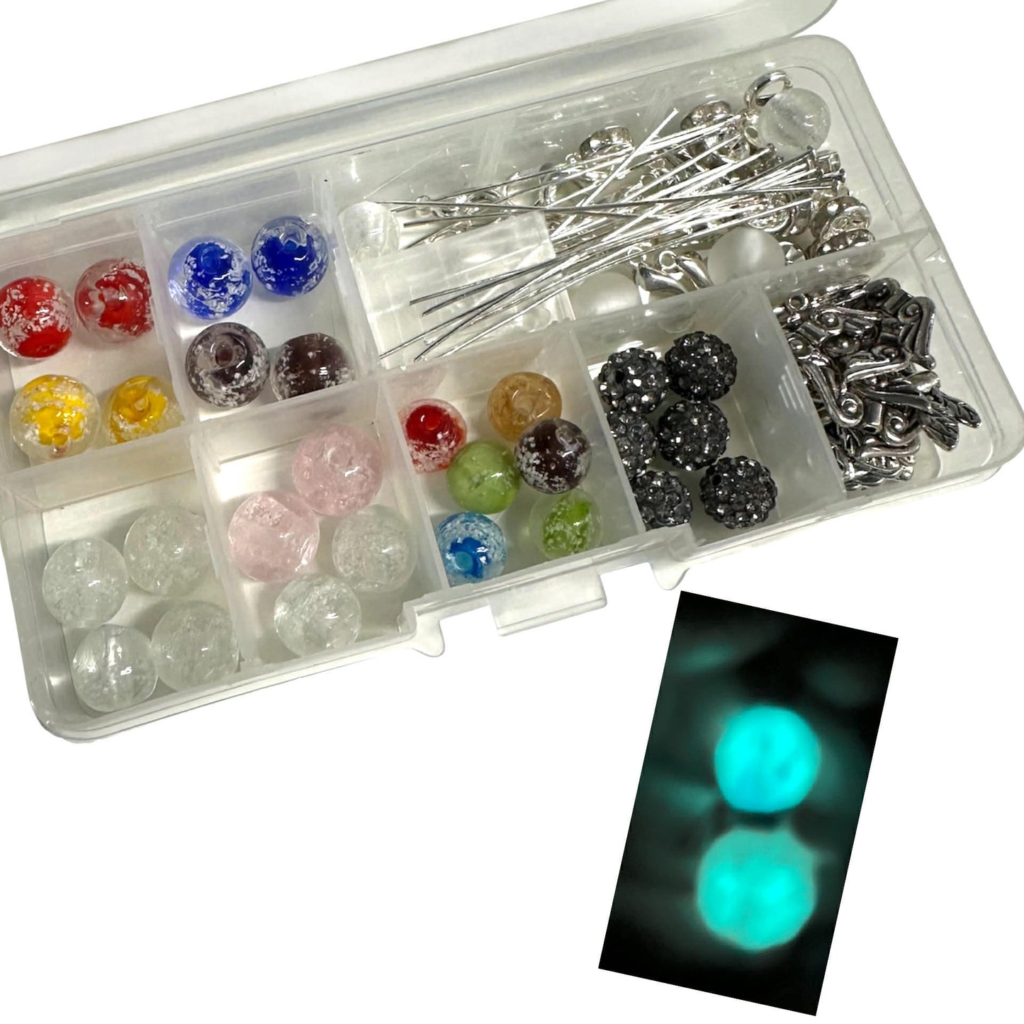 16 Muranoglas leutchen im Dunkeln Engeli (B23)