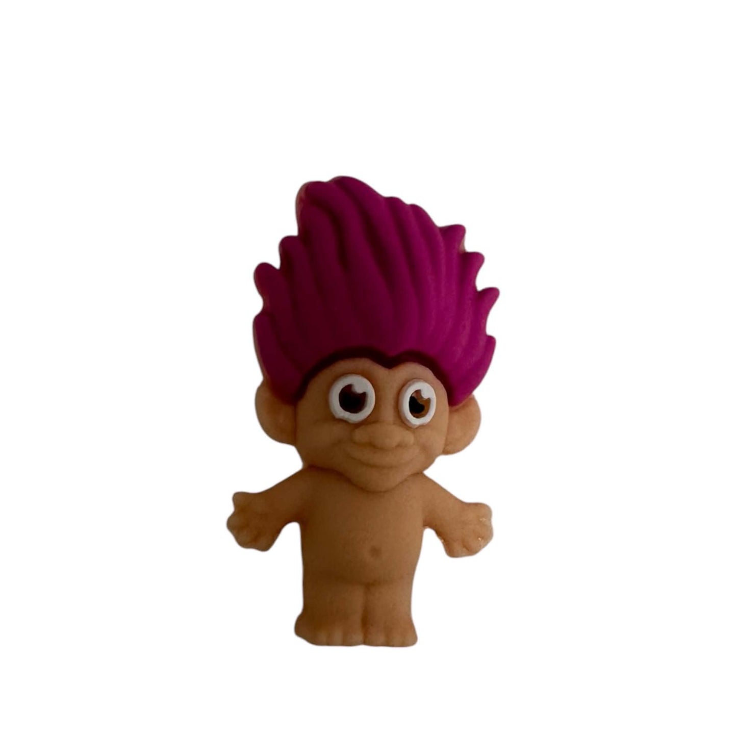 Motivperle 3D Silikon Troll mit blauem Haar