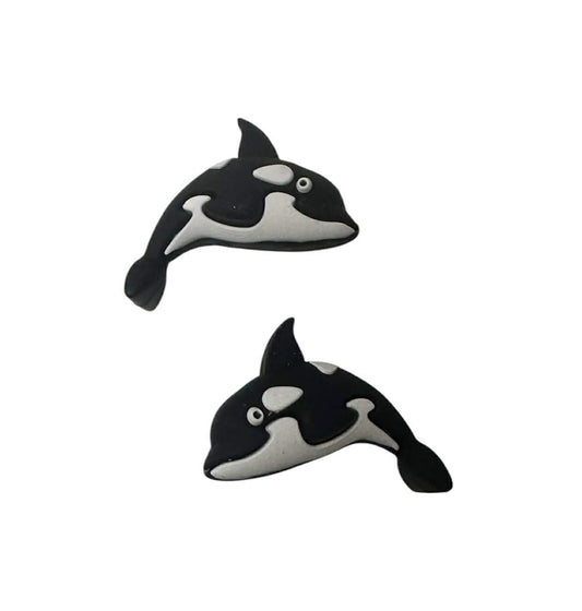 Motivperle 3D Orca schwarz